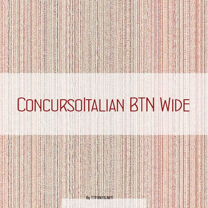 ConcursoItalian BTN Wide example